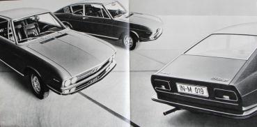Audi 100 Coupe Modelprogram 1969 "Die neue Sportklasse" Carbrochure (7060)